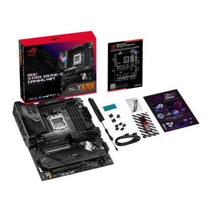 Asus ROG STRIX X870E-E GAMING WIFI, DDR5 Motherboard For AMD AM5 Processors, Wi-Fi 7, AI Intelligence, Up To 256GB RAM EXPO, AI Overclocking, 2xUSB4 Ports, Gen 5 PCIe