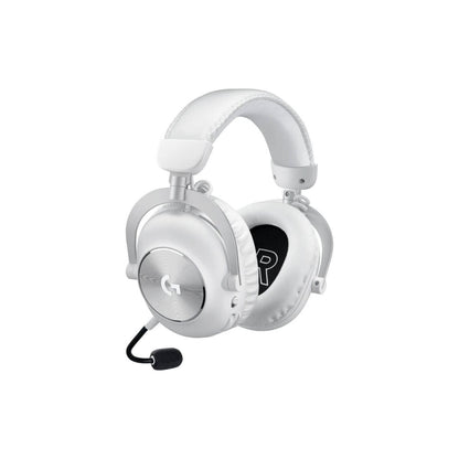 Logitech G PRO X 2 LIGHTSPEED Wireless Gaming Headset, Detachable Boom Mic, Bluetooth/USB/3.5mm Aux, for PC, PS5, PS4, Nintendo Switch White | 981-001270 / 981-001269
