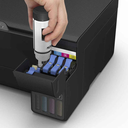 Epson EcoTank L3550 Ink Tank Printer, Print, Scan, & Copy, PrecisionCore Printhead Technology, Up to 33ppm Black & 20ppm Colour, Max 30 Standalone Copies, CIS Sensor Scanner, Black | C11CK59405