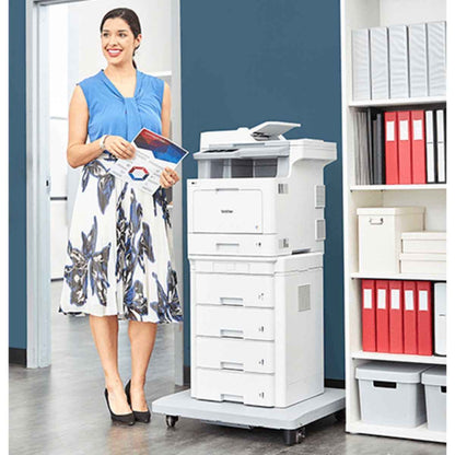 Brother MFC-L9570CDW All-In-One Color Laser Printer, 31ppm Prints Speed, Automatic 2-Sided Print, 100ipm Scan Speed, 6.9" Touchscreen LCD, 300 Sheet Paper Input, White | 8CE88800141