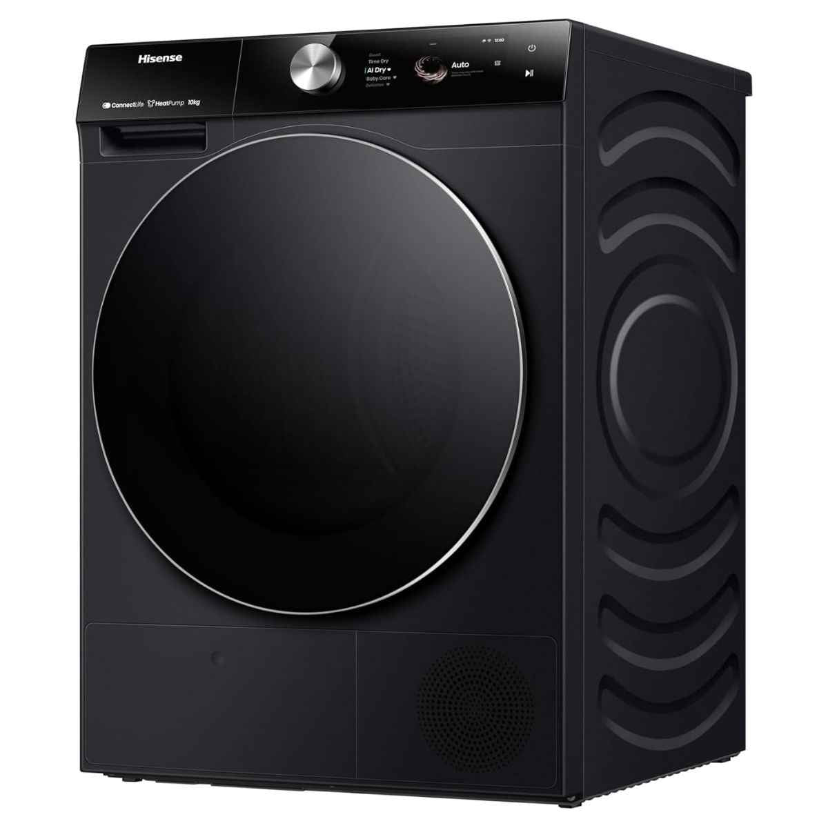 Hisense 7S Series  10kg Heat Pump Dryer – DH7S107BB, Smart Wi-Fi & AI Super Dry (Premium Black)