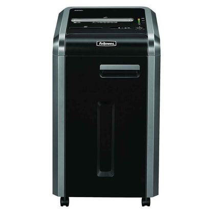Fellowes PowerShred 225Ci Cross-Cut Shredder, 60L Bin Capacity, 4 x 38mm Cut Size, P-4 Security Level, SafeSense & SilenShred Technology, Shreds Up to 24-Sheets, Energy Saving System, Black | 225Ci