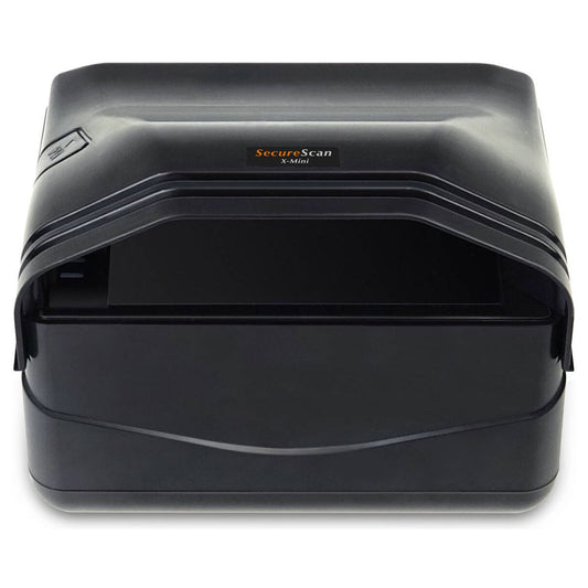 Plustek SecureScan X Mini Passport Reader MRTD Scanner with CMOS Sensor, 1 Second Scan Speed, USB Powered, Supports IDs and Passports, USB 2.0, Black | SecureScan-X-Mini