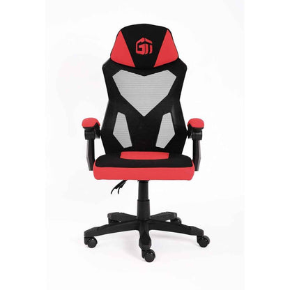 GamerTek Ignite Gaming Chair – Breathable Mesh & Fabric, Ergonomic Design, 120kg Capacity