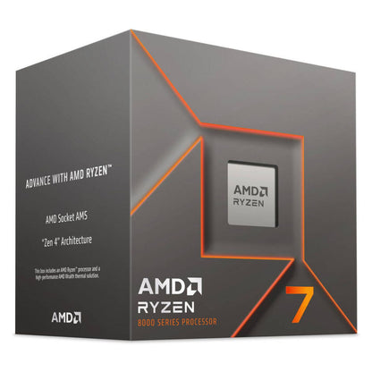 AMD Ryzen 7 8700F AM5 Desktop Processor | 8 Cores & 16 Threads | Up to 5.0GHz Max Boost | 16MB L3 Cache | DDR5 Memory Support | Tray | 100-000001590-Tray