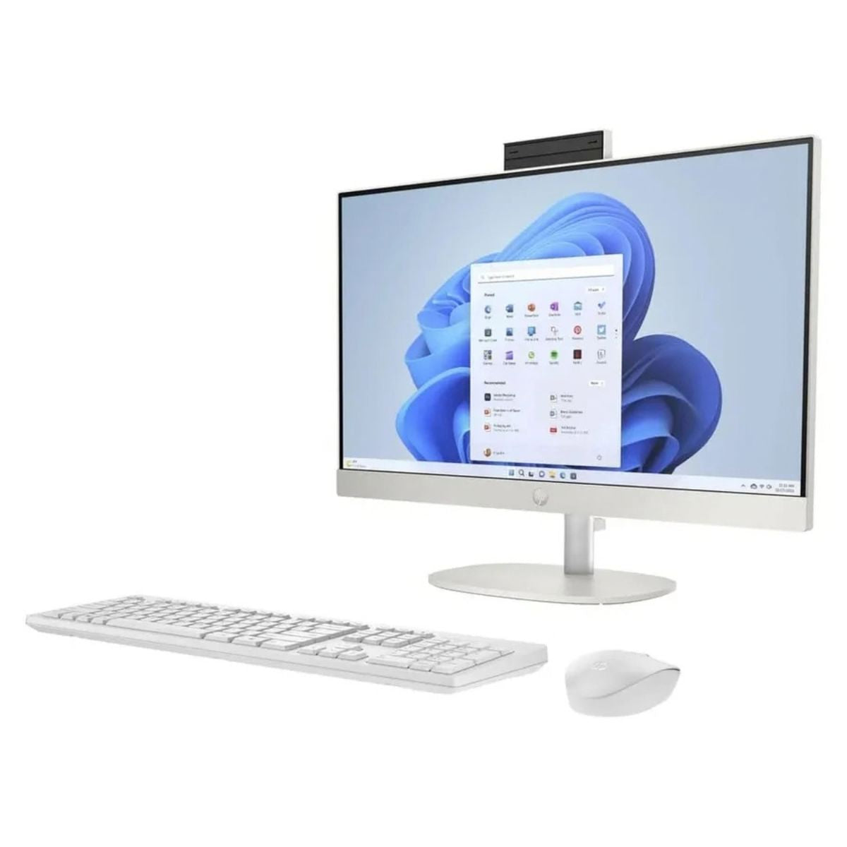 HP 24-CR0007NE All-in-One Desktop PC | AMD Ryzen 5 7520U | 8GB LPDDR5 | 512GB SSD | 23.8-Inch FHD | Windows 11 Home | 9C9F9EA
