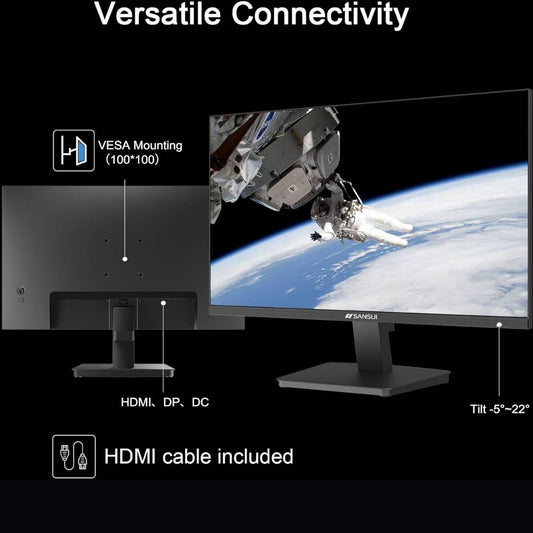 Sansui 27" X3AL Full HD Monitor – 100Hz/120Hz, IPS, 5ms, FreeSync, HDMI/DP (ES-27X3AL)