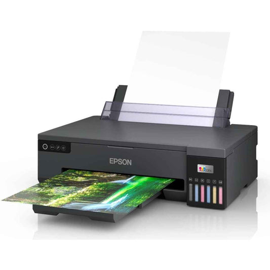 Epson EcoTank L18050 Ink Printer, 6 Color Dye Based Inks, A3+ Borderless Photo Printing, Print Speed Appx 27 sec* (4R) / 65 sec* (A4), CD/DVD/PVC/ID Card Printing, WiFi Direct, Black | C11CK38403DA