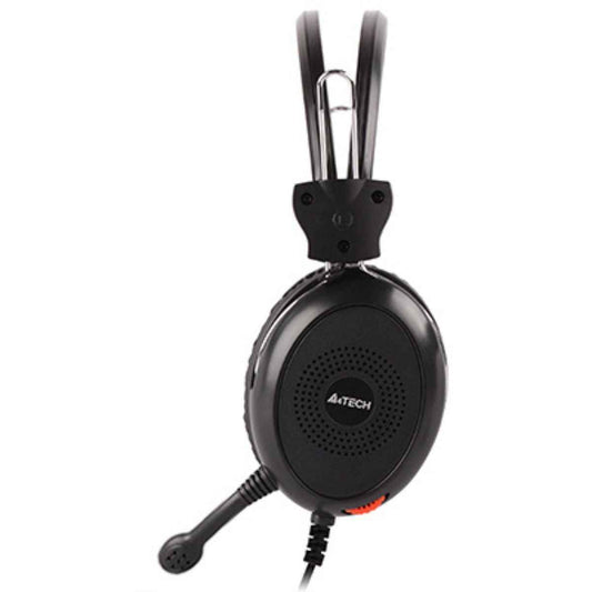 A4Tech HS-30 ComfortFit Stereo Headset – Noise-Cancelling Mic, 3.5mm, Wired (Black)