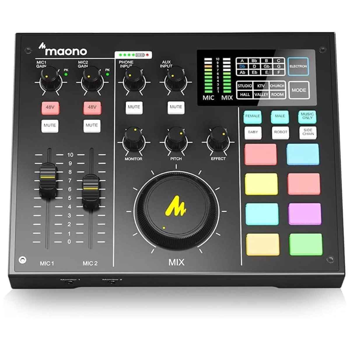 Maonocaster AU-AM100 All-In-One Podcast Production Studio – Black