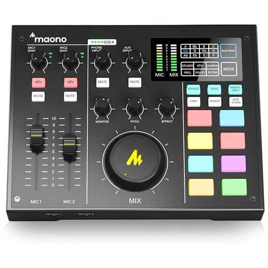Maonocaster AU-AM100 All-In-One Podcast Production Studio – Black
