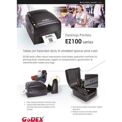 GoDEX EZ120 Barcode Printer, Codepage, Auto Switching | EZ120