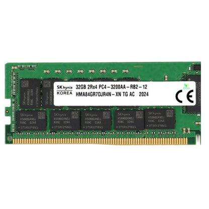 Hynix 32GB DDR4 RDIMM PC4-25600R Dual Rank x4 Server Memory | 3200 MT/s, 288-Pin | HMA84GR7DJR4N-XN