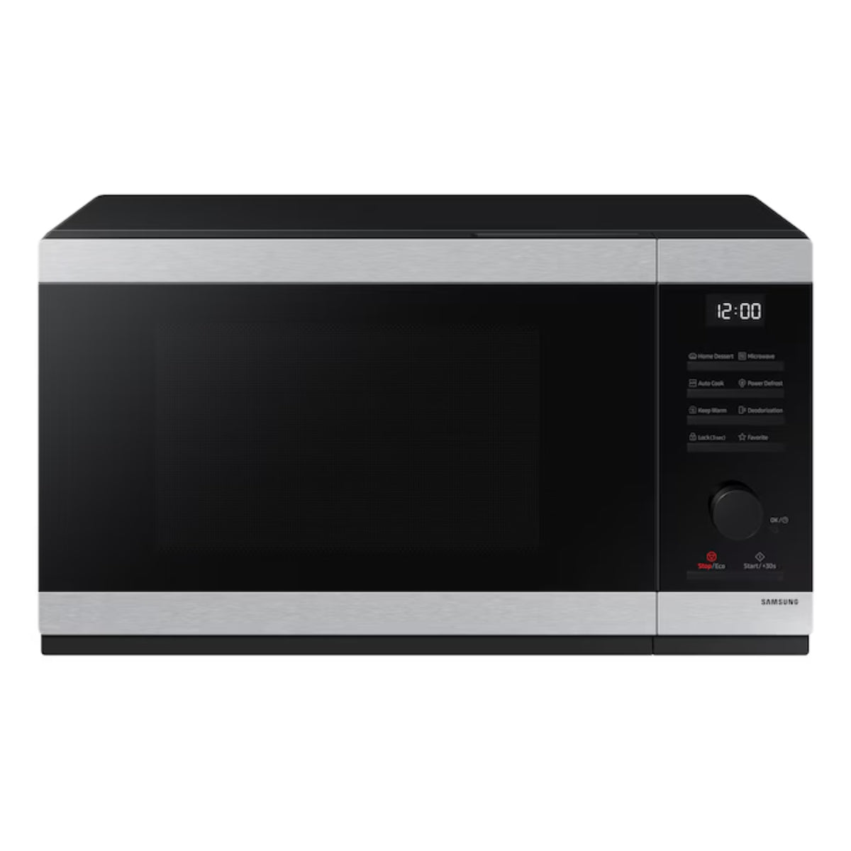 SAMSUNG mw4000d 32L Solo Microwave Oven Silver color with Power Defrost and Home Dessert, 1500 W Power Consumption, 7 Power Levels