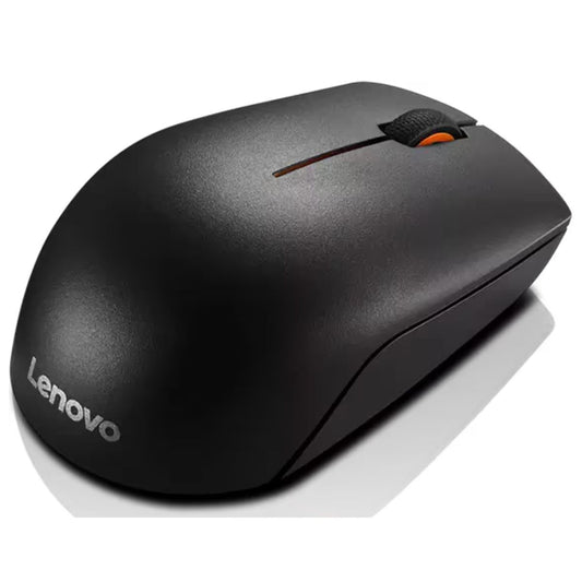 Lenovo 300 Wireless Compact Mouse, 2.4 GHz RF Wireless Connection, 1,000dpi Laser Sensor, 3 Buttons, 32' / 10m Wireless Range, Single AA Battery, Black | GX30K79402