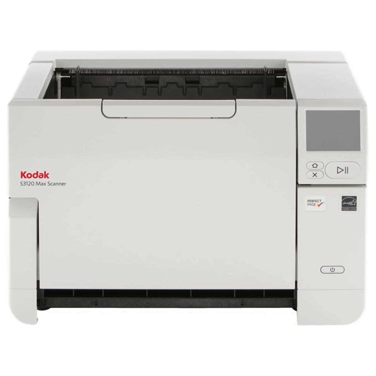 Kodak S3120 MAX Scanner, 500 Sheets ADF, 120 PPM Simplex / 240 IPM Duplex Scan Speed, OCR (Optical Character Recognition) Technology, USB-B/USB-A/Ethernet, White | 8009433