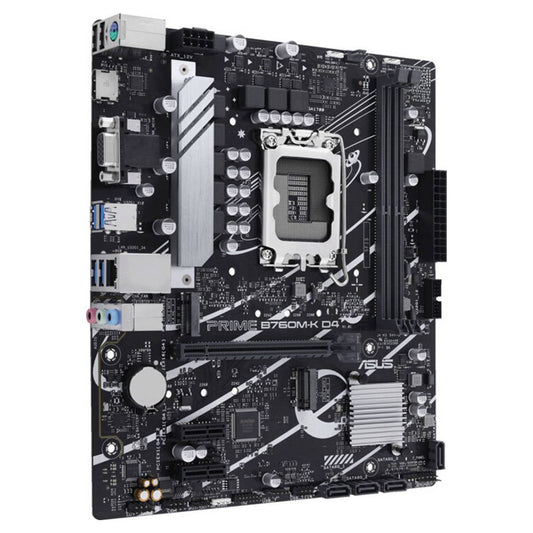 Asus PRIME B760M-K D4 LGA 1700 Micro-ATX Motherboard | DDR4 | PCIe 4.0 | 2.5Gb Ethernet | Aura Sync