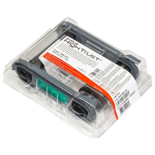 Evolis YMCKO Consumables Color Ribbon, Primacy 2 Compatible, 300 Prints, 1 Roll | R5F208M100