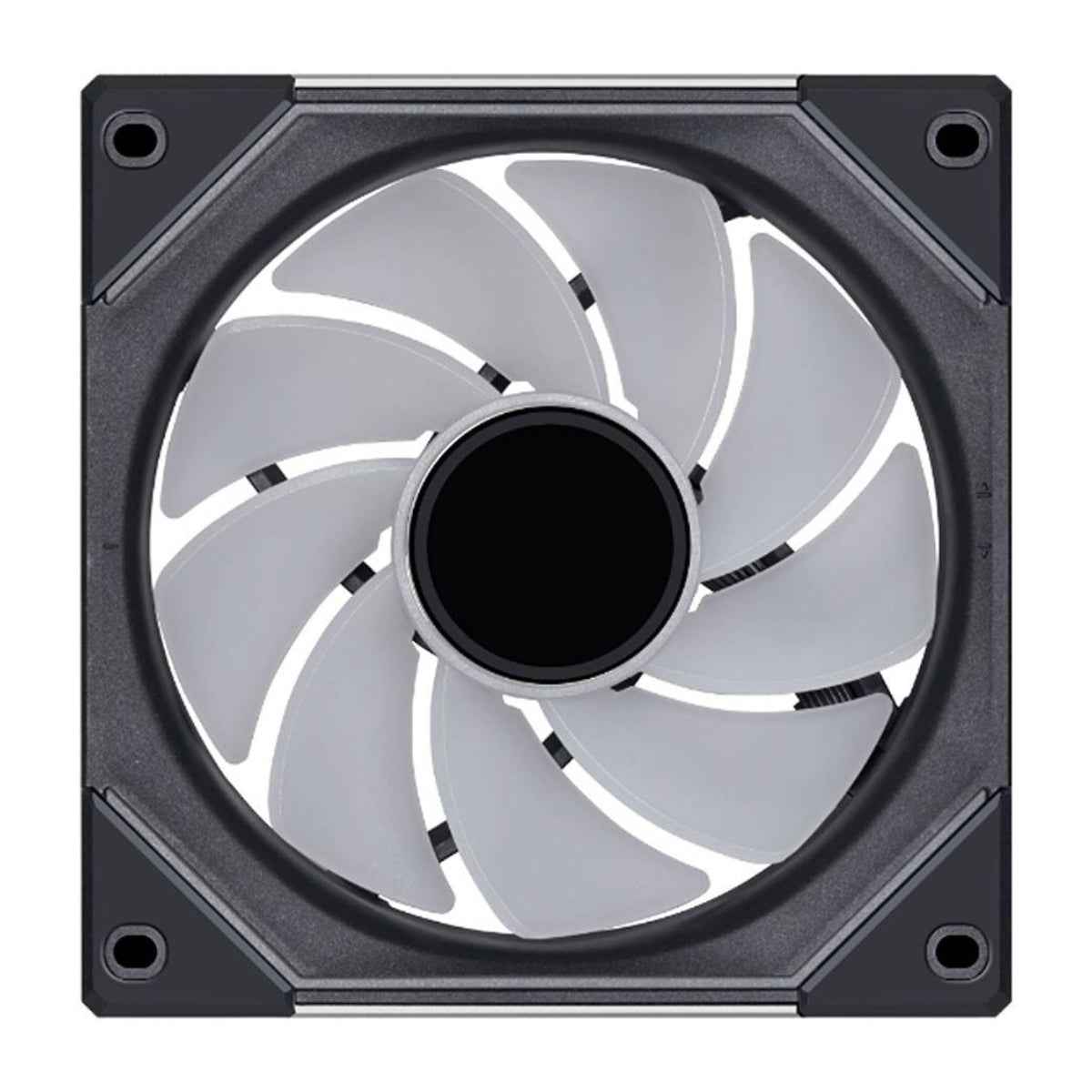 Lian Li SL-Infinity 120 Reverse Blade UNI Fan – 2100 RPM, 63.6 CFM Airflow, FDB Bearing, Single Pack | Black / White