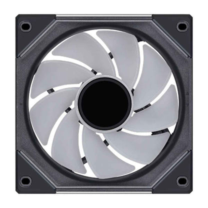 Lian Li SL-Infinity 120 Reverse Blade UNI Fan – 2100 RPM, 63.6 CFM Airflow, FDB Bearing, Single Pack | Black / White
