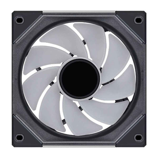 Lian Li SL-Infinity 120 Reverse Blade UNI Fan – 2100 RPM, 63.6 CFM Airflow, FDB Bearing, Single Pack | Black / White