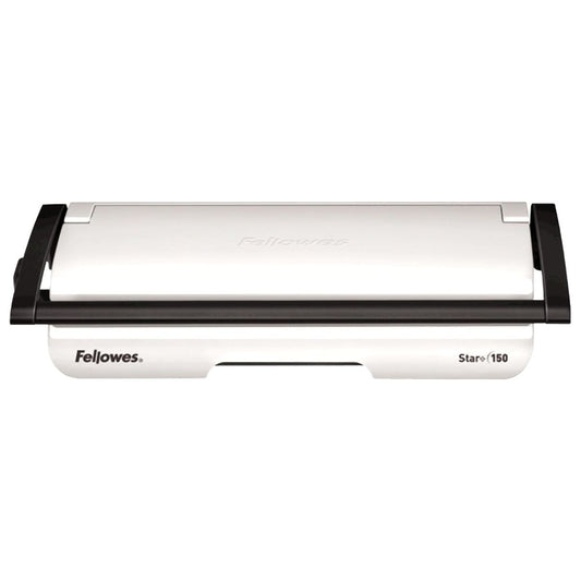 Fellowes Star+ Comb Binding Machine | Manual Comb Binder | 150 Sheet Binding Capacity | 15 Sheet Punch Capacity | White/Black | 5006501