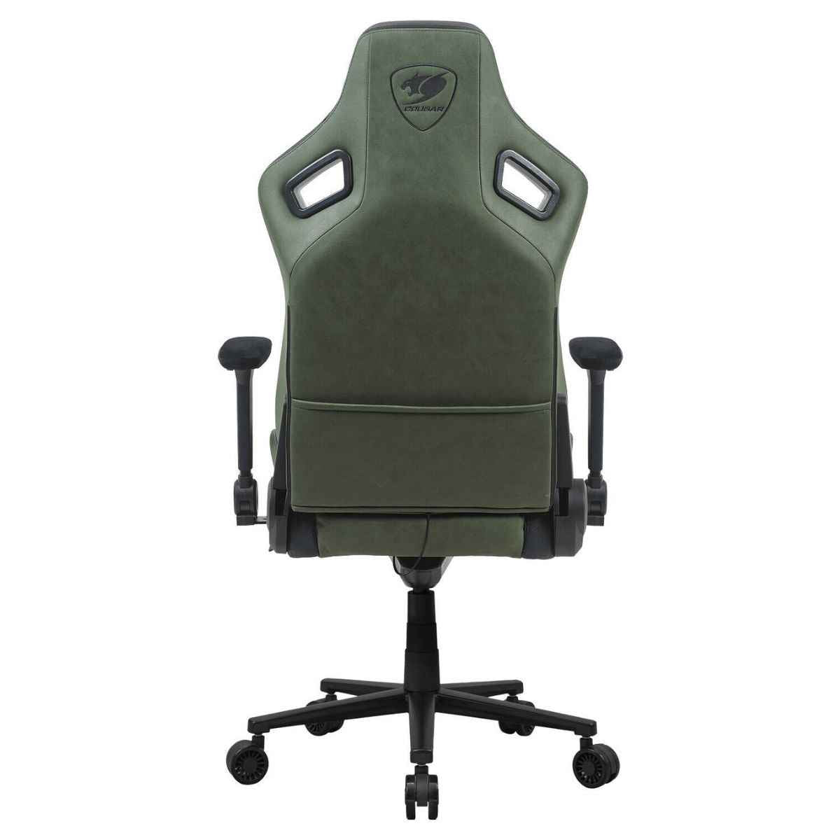 Cougar Defensor S Gaming Chair | PushBack Advanced Lumbar Support | 4D Folding Armrests | Leather-Like Fabric Surface | Adjustable Ergonomic Design | Class 4 Gas Lift Cylinder