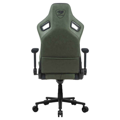 Cougar Defensor S Gaming Chair | PushBack Advanced Lumbar Support | 4D Folding Armrests | Leather-Like Fabric Surface | Adjustable Ergonomic Design | Class 4 Gas Lift Cylinder