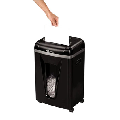 Fellowes Powershred 450M Micro-Cut Shredder | P-5 | 9-Sheet Capacity | 2 × 12mm | SilentShred | 4074001