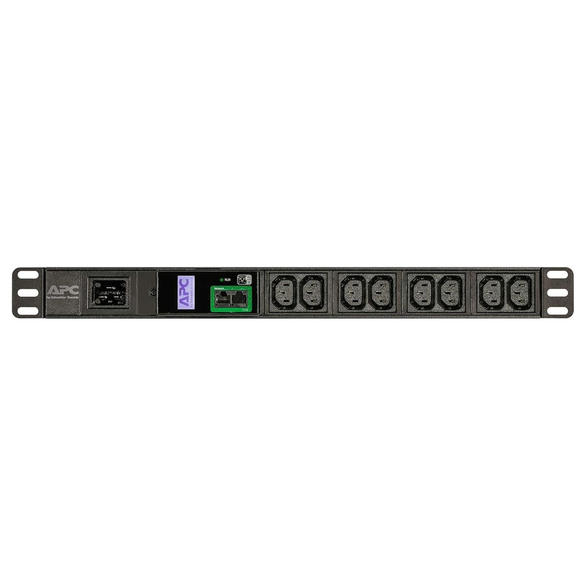 APC Easy Rack PDU Metered 1U | 16A Input | 230V Output | 8 x IEC C13 Outlets | 3680VA Load Capacity | Black | EPDU1016M