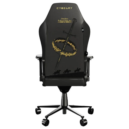 Cybeart Lord of the Rings Blacked Licensed Edition Gaming Chair | Supreme PU Leather | Cold-Cured Foam | 4D Armrests | 165° Recline | 150kg | LRB