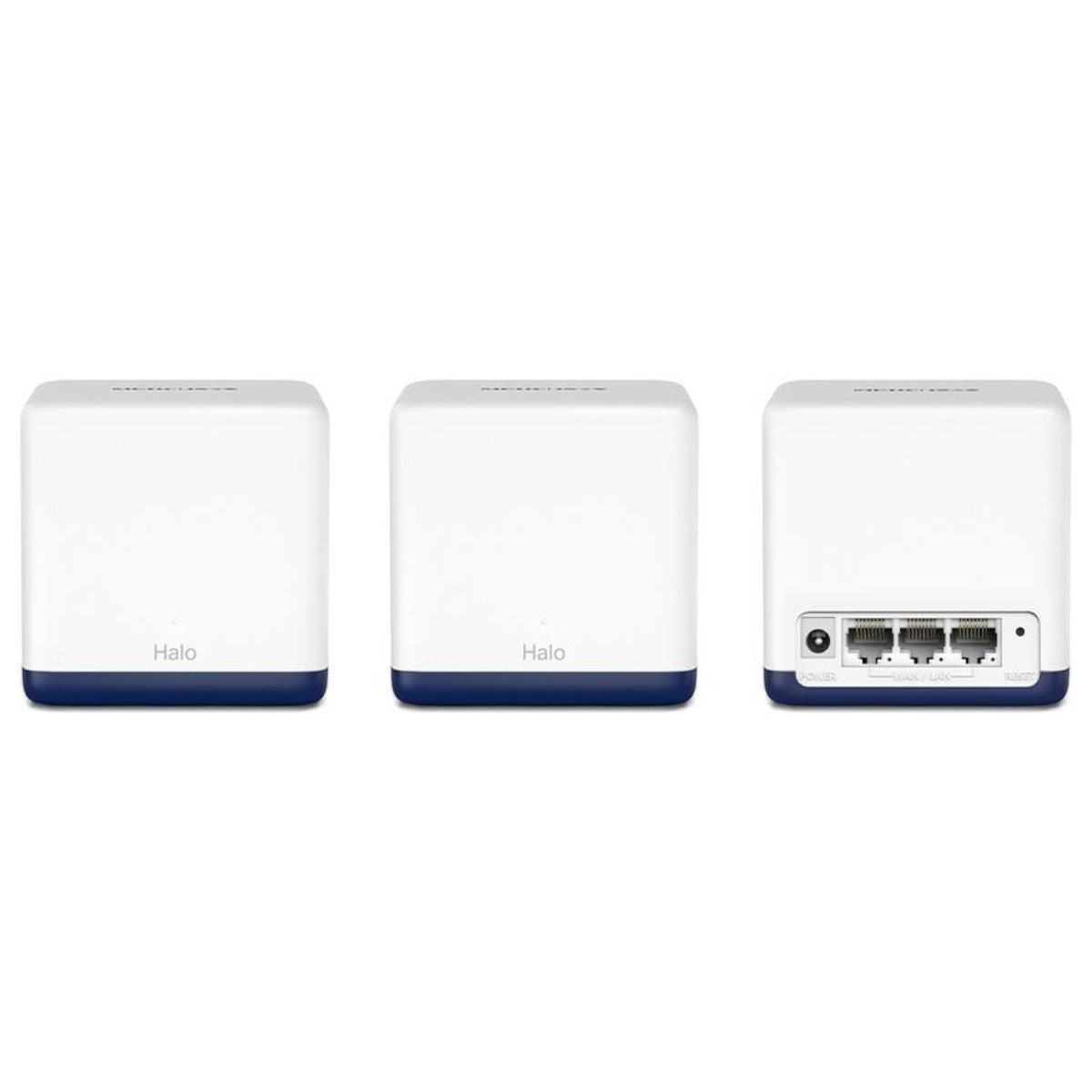 MERCUSYS Halo H50G AC1900 Mesh WiFi System | 3-Pack | Dual-Band WiFi 5 | Up to 1900 Mbps | 6,000 ft² Coverage | Gigabit Ethernet Ports | Seamless Roaming | White