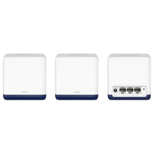 MERCUSYS Halo H50G AC1900 Mesh WiFi System | 3-Pack | Dual-Band WiFi 5 | Up to 1900 Mbps | 6,000 ft² Coverage | Gigabit Ethernet Ports | Seamless Roaming | White
