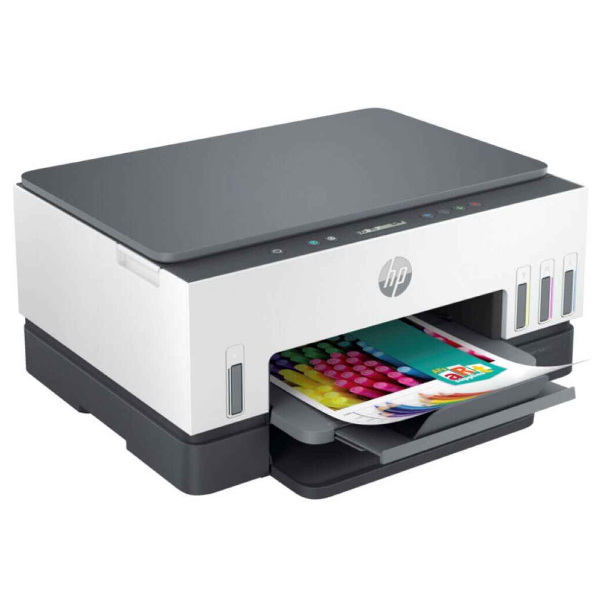 HP Smart Tank 670 All-in-One Printer, Print Copy Scan, Wireless Connectivity, Scan to PDF, Automatic Duplex Printing, White/Grey | 6UU48A (Ink Filled Machine)