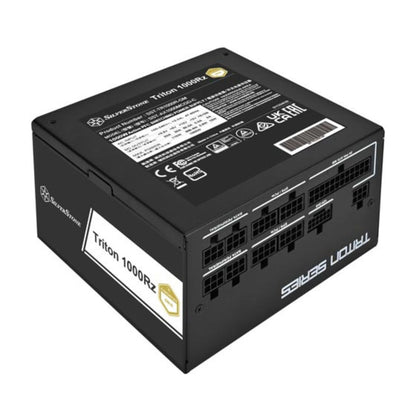 SilverStone Triton 1000Rz Full Modular Power Supply, 1000W Power, Cybenetics Gold, Single 120mm FDB Fan, Active PFC, Japanese Electrolytic Capacitors, ATX Form Factor, White