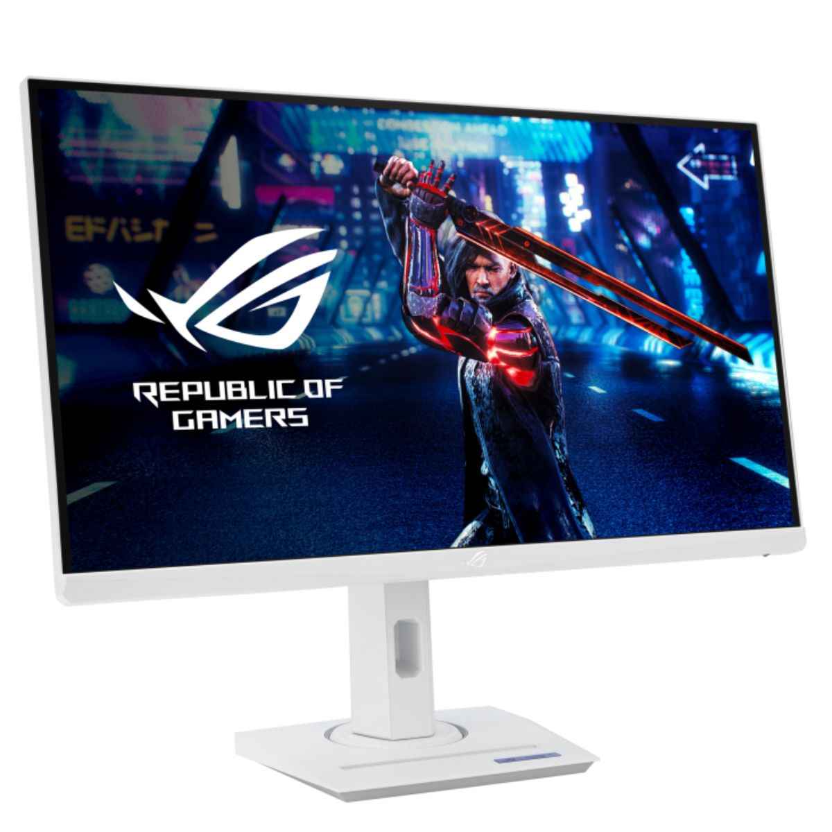 Asus ROG Strix XG27ACS-W USB Type-C Gaming Monitor, 27" WQHD Fast IPS Display, 180Hz Refresh Rate, 1ms (GtG) Response Time, NVIDIA G-Sync & AMD FreeSync Technology, White