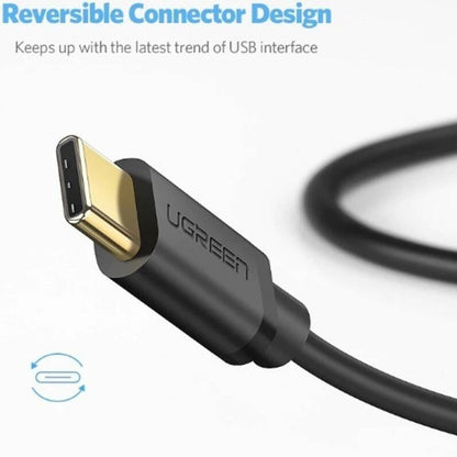 UGREEN 20882 USB 3.0 Type-A Male to USB Type-C Male Cable | 1m | 5Gbps | Up to 3A | Black