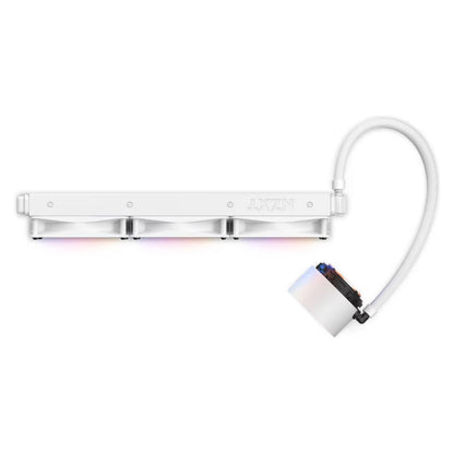 NZXT Kraken Elite 360 RGB (2023) AIO Liquid CPU Cooler, 360mm Radiator, 2.36" LCD Display, 3x 120mm RGB PWM Fans, 1800 RPM, 78.86 CFM Airflow, White | RL-KR36E-W1