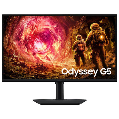 Samsung Odyssey G5 G50F Gaming Monitor, 27" IPS Display, QHD Resolution, 180Hz Refresh Rate, 1ms (GtG) Response Time, AMD FreeSync & G-Sync Compatible, 16.7m Color Support