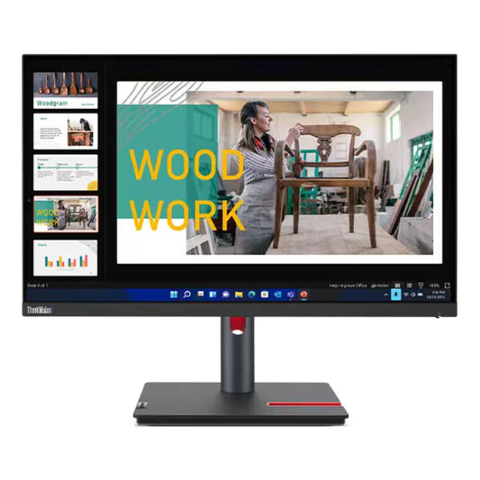 Lenovo ThinkVision P24q-30 24" Monitor,  IPS Display, QHD Resolution, 60Hz Refresh Rate, 4ms (Extreme Mode) Response Time, 16.7m Color Display, Anti-Glare Feature, Black