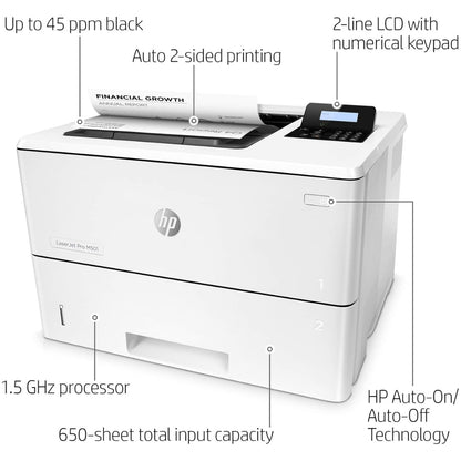 HP LaserJet Pro M501dn – Fast &amp; Reliable Monochrome Laser Printer for Office Use