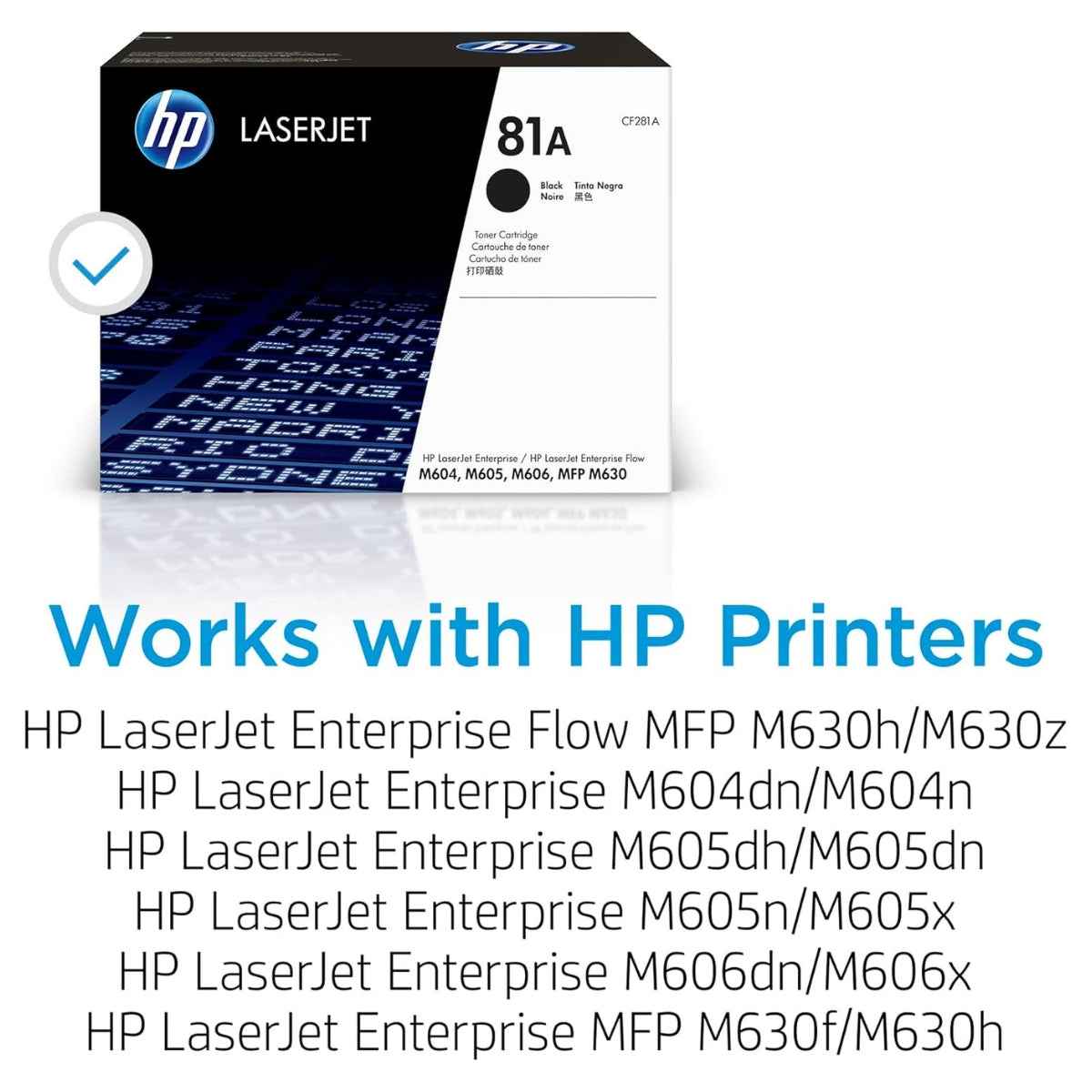 HP 81A Black Original LaserJet Toner Cartridge – CF281A, Genuine HP Toner, Approx. 10,500 Pages, JetIntelligence Technology, Black