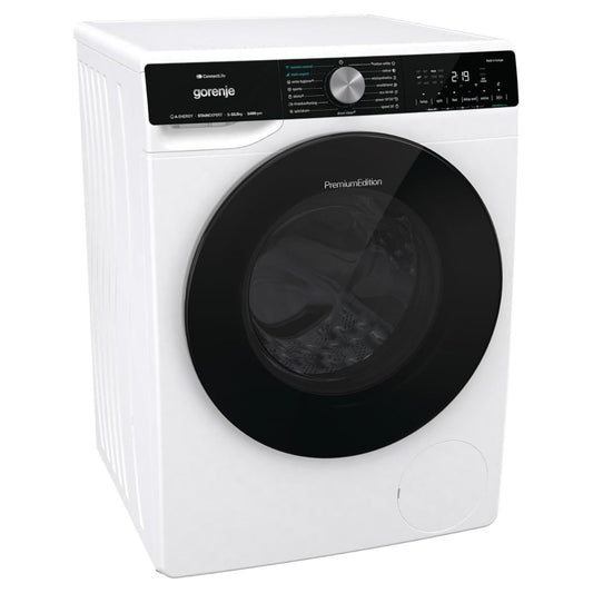 Gorenje WNS1X4ARTWIFI Front Load Washing Machine, 10.5kg Capacity, Inverter PowerDrive Motor, Wi-Fi Smart Control, WaveActive Drum, 1400 RPM, White