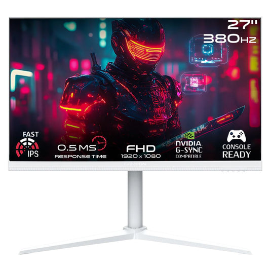 GAMEON GOAP27FHD380IPS Artic Pro Series 27" FHD, 380Hz, MPRT 0.5ms, HDMI 2.1, Fast IPS Gaming Monitor (Supports PS5) - White