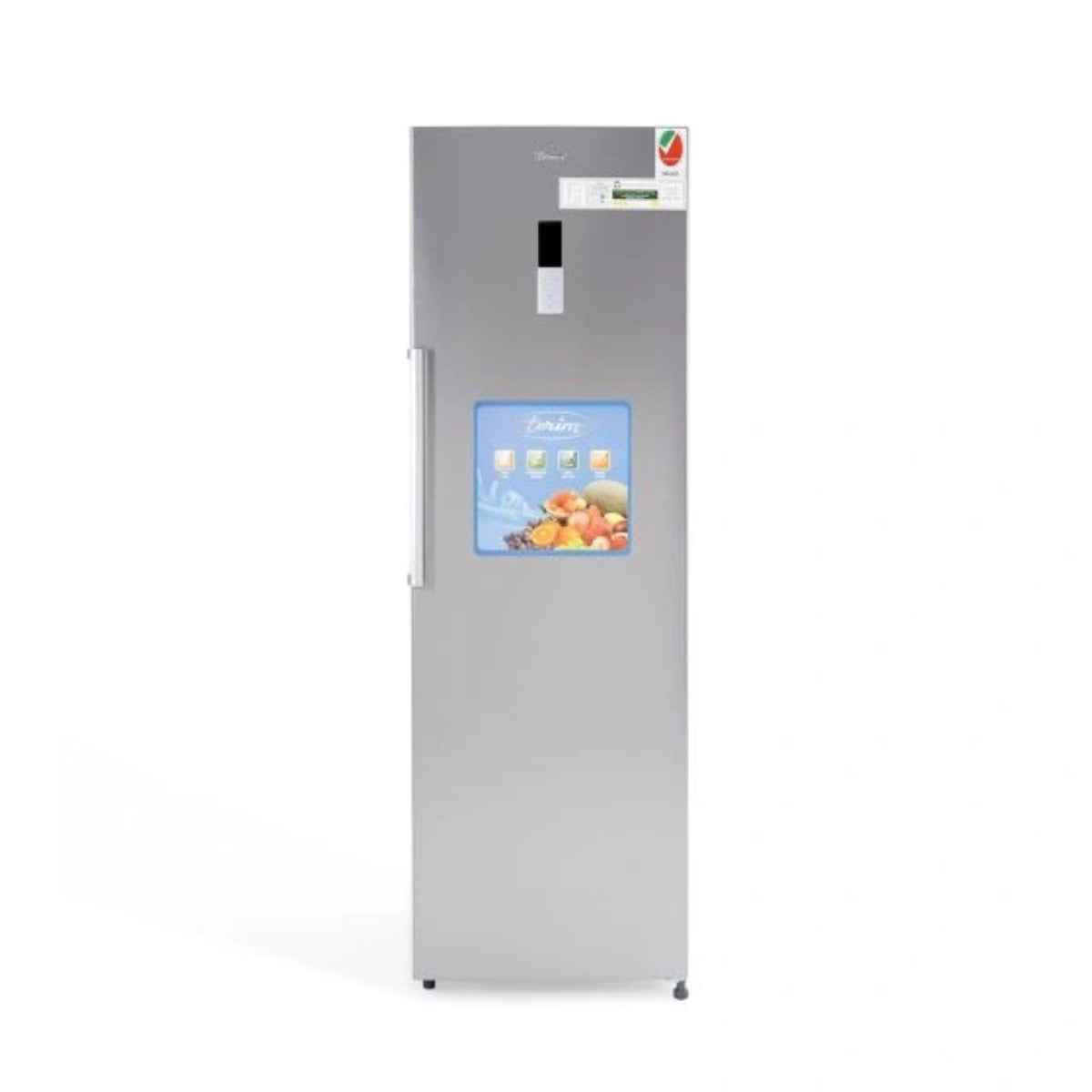 Terim TERUR460SS 373L Upright Refrigerator, No Frost Technology, LED Display Control, Multi Air Flow, Adjustable Shelves, Stainless Steel Finish