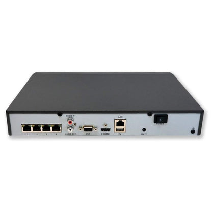 Hikvision DS-7604NI-Q1/4P 4-Channel PoE 4K NVR | Embedded Plug &amp; Play Network Video Recorder