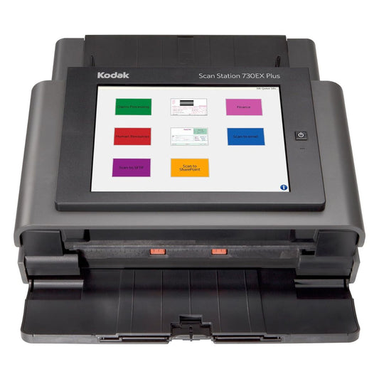 Kodak Scan Station 730EX Plus Desktop Network Document Scanner – 70ppm Duplex, Standalone Operation, Gigabit LAN, 75-Sheet ADF | 1060094
