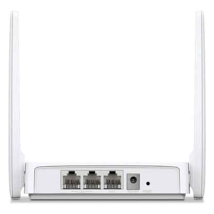 MERCUSYS MW302R N300 Single-Band Wi-Fi 4 Router | 300 Mbps 2.4 GHz | 2× 5 dBi Antennas | Router, Access Point, Repeater &amp; WISP Modes | IPv6 | White