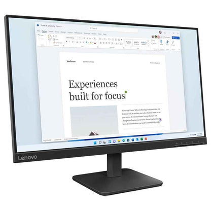 Lenovo L24-4e Monitor – 24″ IPS FHD Display, 100Hz, 4ms, Ultra-Slim Bezel 4ms Response Time, 16.7M Color Support