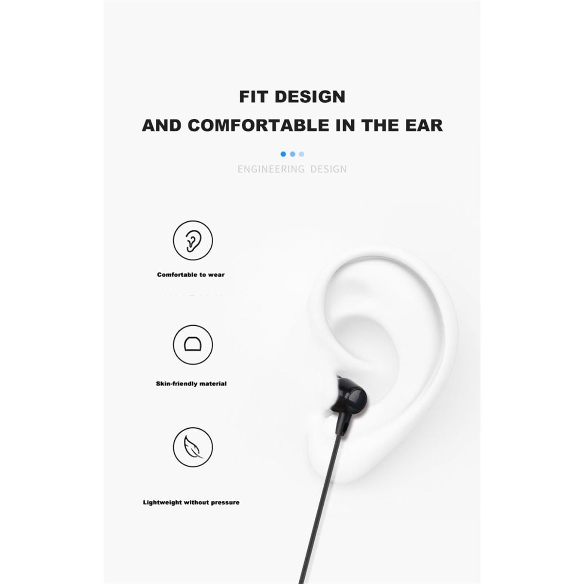 HP DHE-7000 Wired Gaming Earphone with Microphone – Lightweight In-Ear Headset, 3.5mm Universal Jack, White